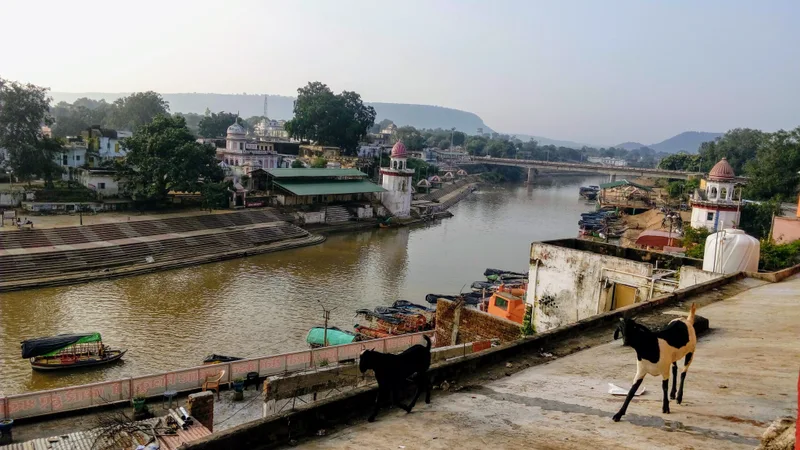 Ram Ghat and the Mandakini riverfront in Chitrakoot