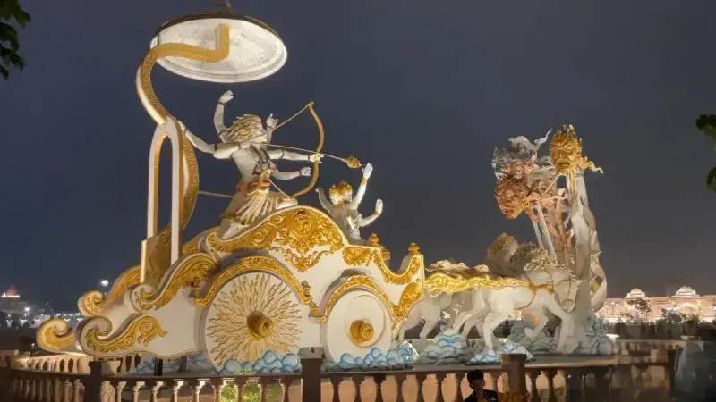 Chariot sculpture in Mahakal Lok Ujjain
