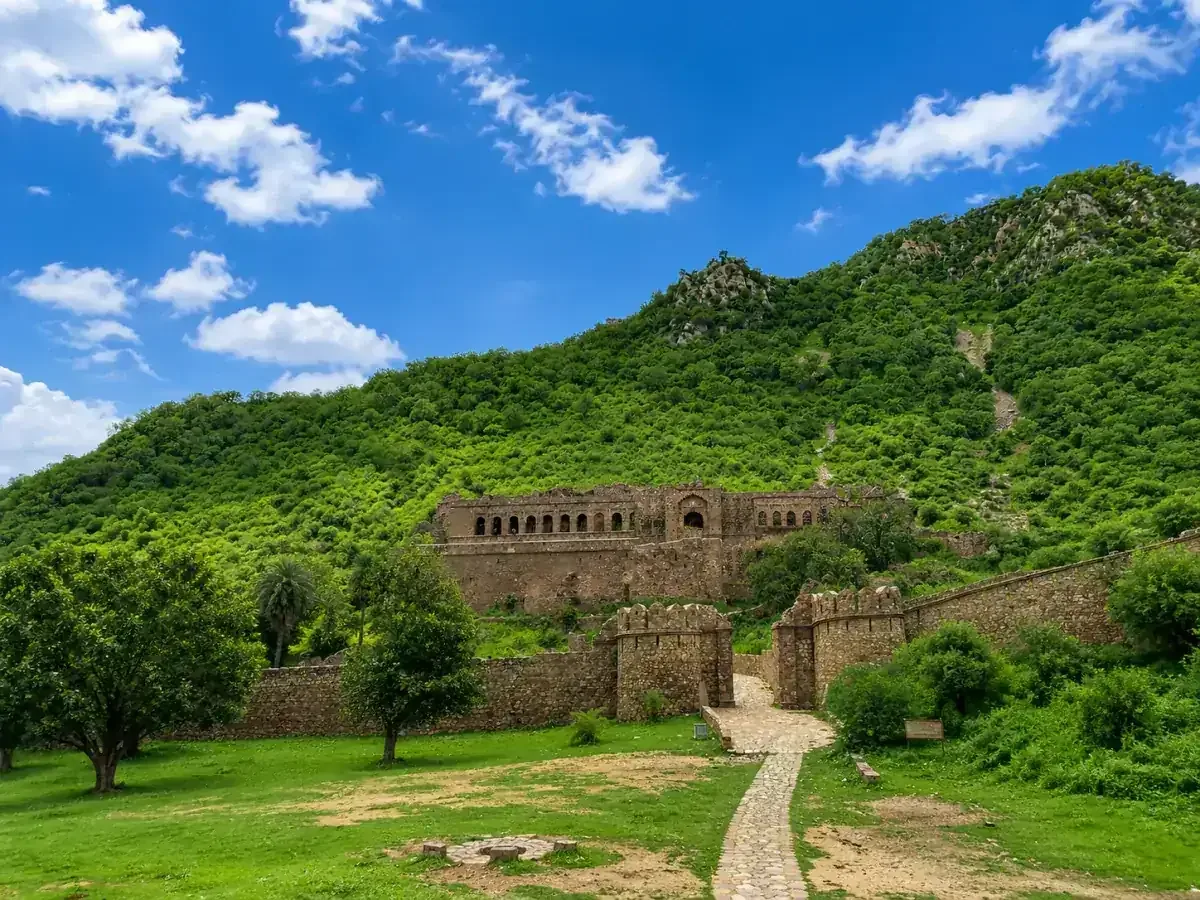Bandhavgarh Fort on its forested hill