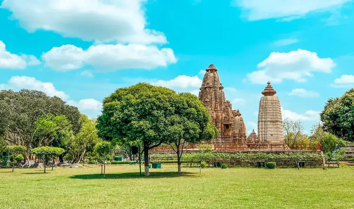 Khajuraho temples and gardens