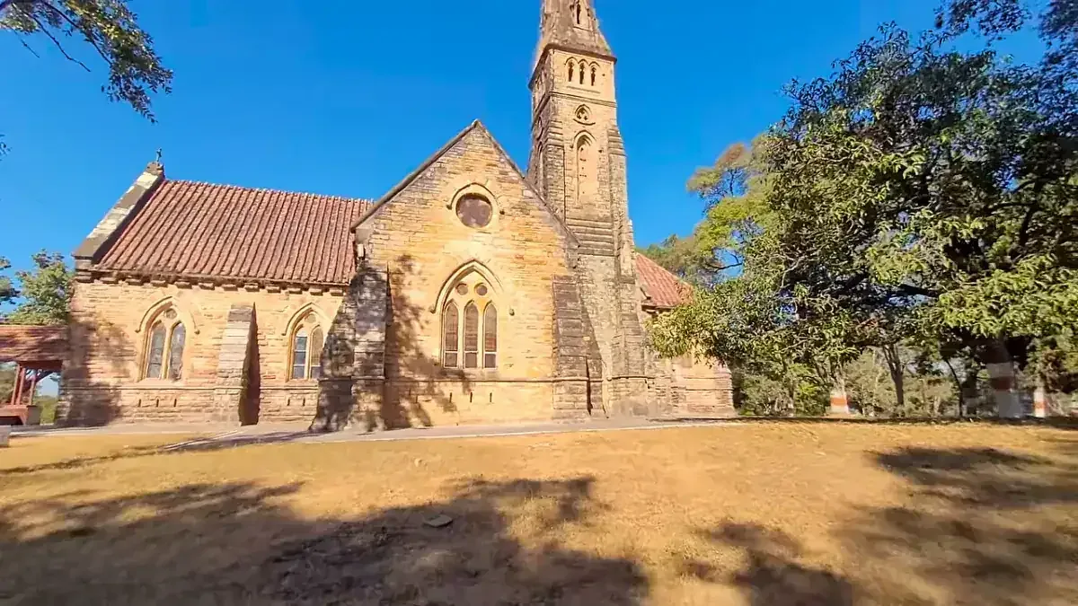 Christ Church, a stone church from the British era in Pachmarhi