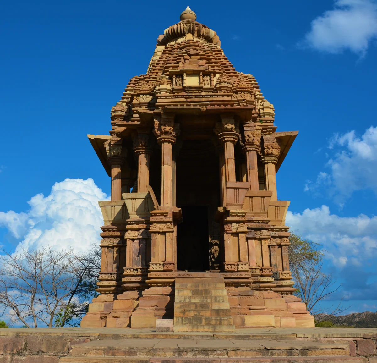Chaturbhuj Temple in Khajuraho · actual photograph