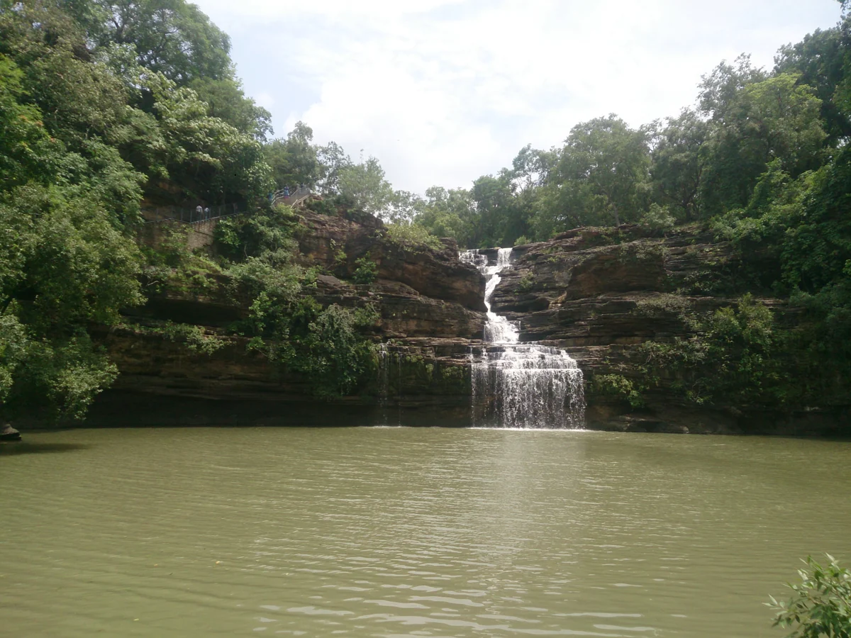 Pandav Falls in Khajuraho · actual photograph