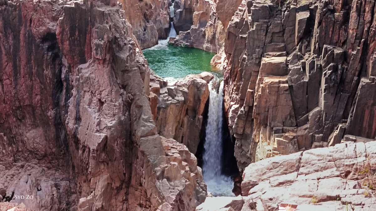 Raneh Falls & Ken River Canyon in Khajuraho · actual photograph