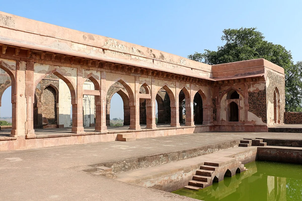 Baz Bahadur’s Palace in Mandu · actual photograph