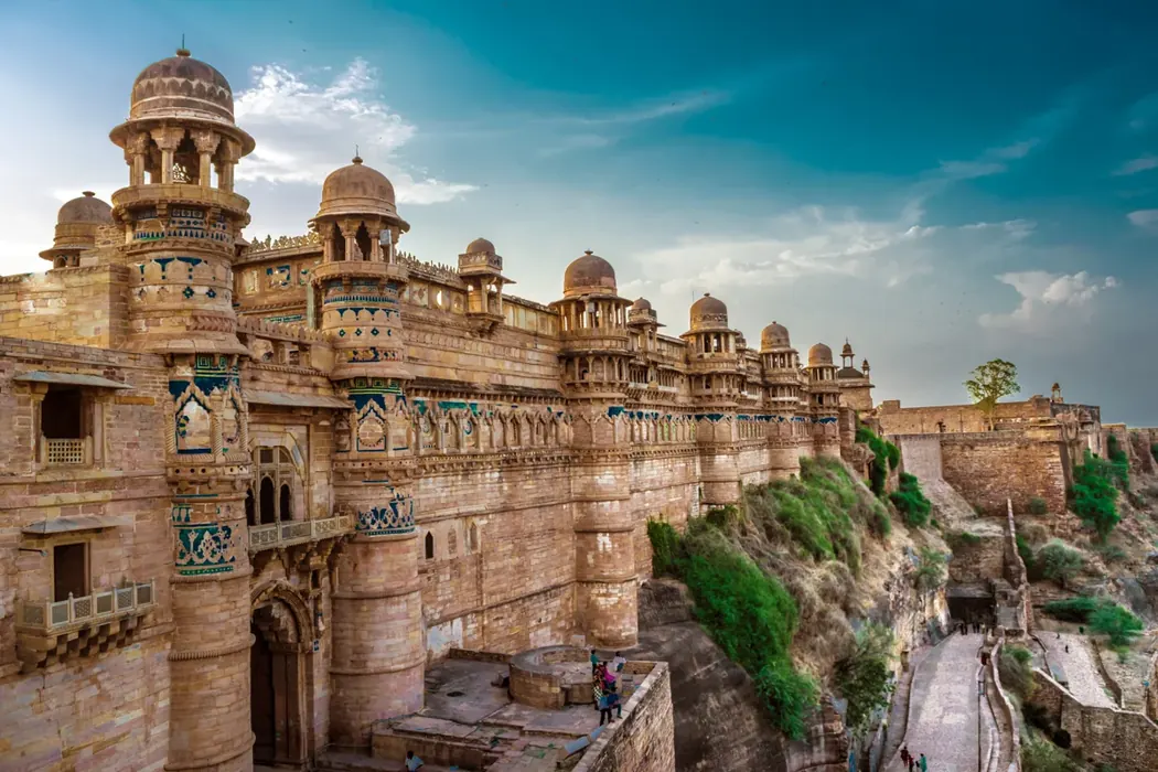 Gwalior Fort in Gwalior · actual photograph