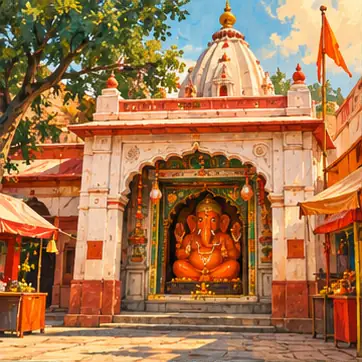 Illustration of Bade Ganesh Mandir, Ujjain
