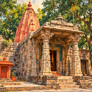Illustration of Chintaman Ganesh Temple, Ujjain