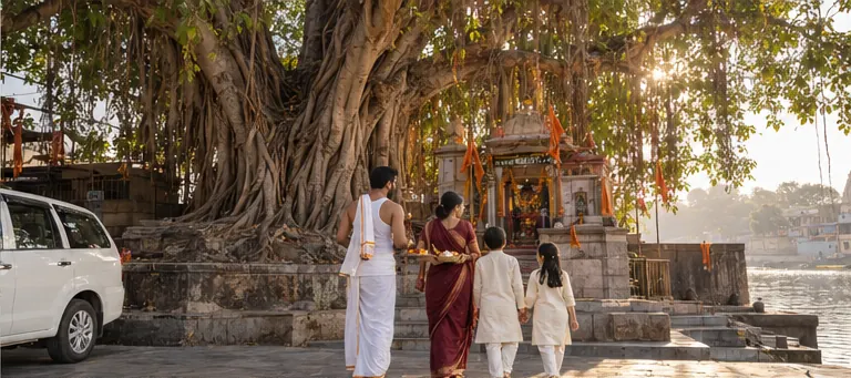 AI-generated siddhavat travel scene